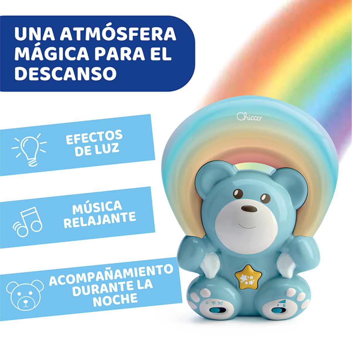 Proyector Oso Arcoiris - First Dreams Rainbow Bear
