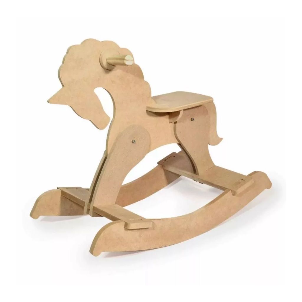 Caballito Mecedor en Madera MDF - Montessori - Caballo