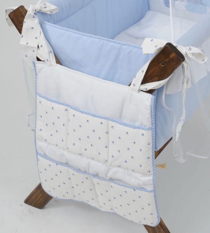 Bolsillero Organizador para catre/cuna combinado Motivos Varios