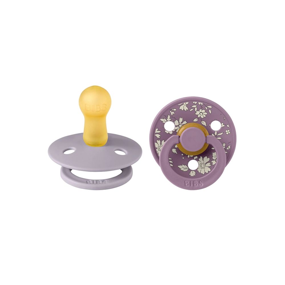 Chupete Bibs Colour Pacifier X Liberty x 2 - Capel Fossil Grey Mix - Tetina De Caucho Natural - Latex - 0 - 6 Meses