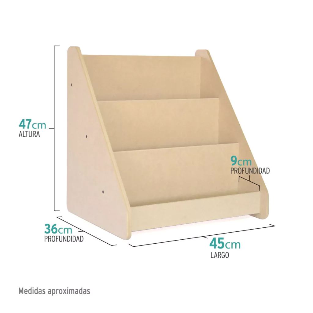 Biblioteca Montessori - en Madera MDF