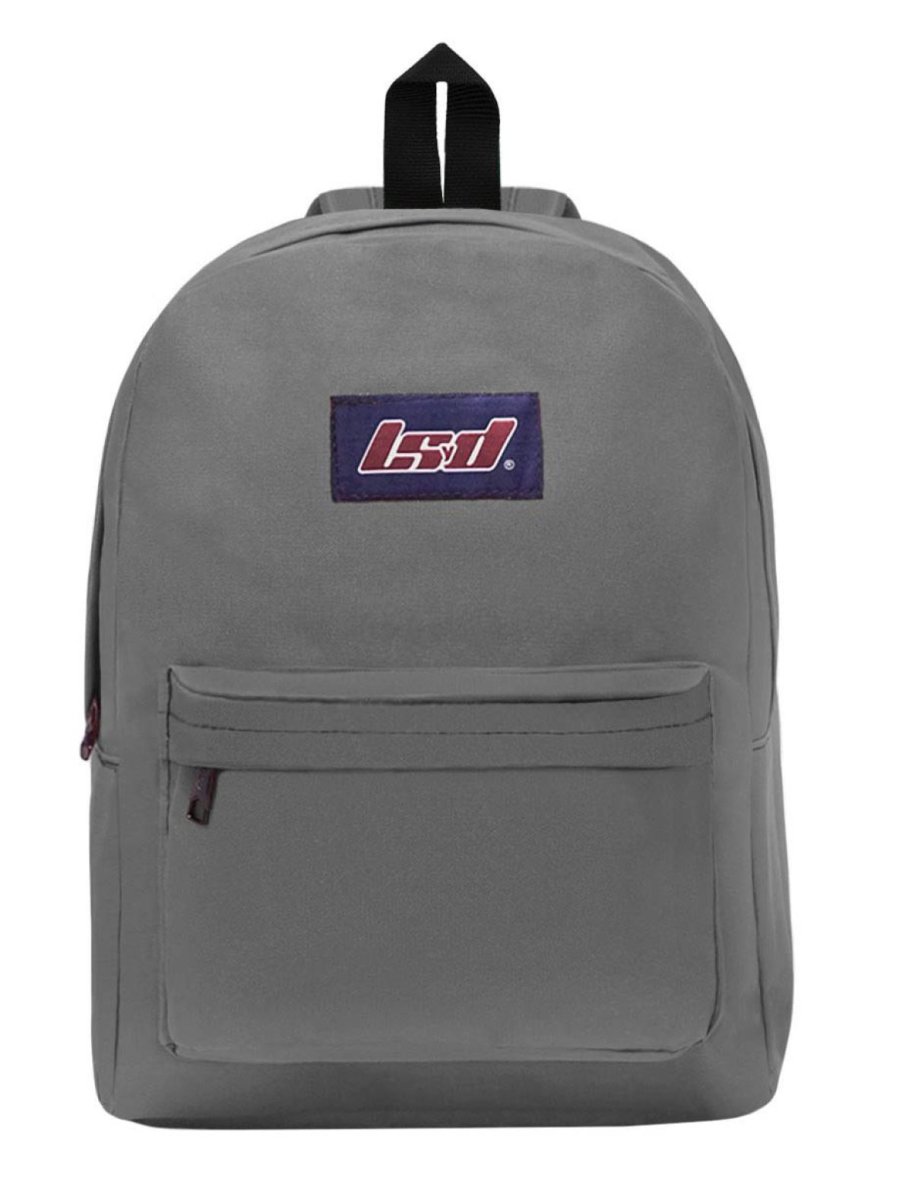 Mochila Espalda Lisa Con Bolsillo Frontal