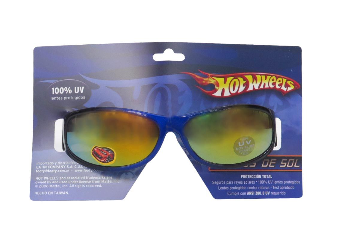 Anteojos Lentes De Sol Con Filtro UV Hot Wheels