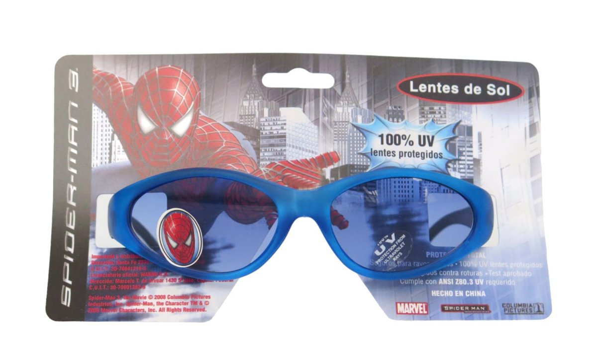 Anteojos Lentes Filtro UV Spiderman - Hombre Araña