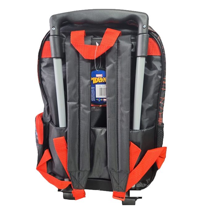Mochila Con Carro Marvel Spiderman Villanos 16 Pulgadas