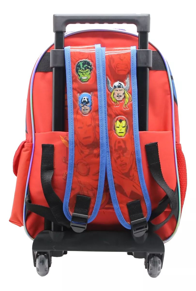 Mochila Con Carro Avengers - Vengadores - Marvel - 16 Pulgadas