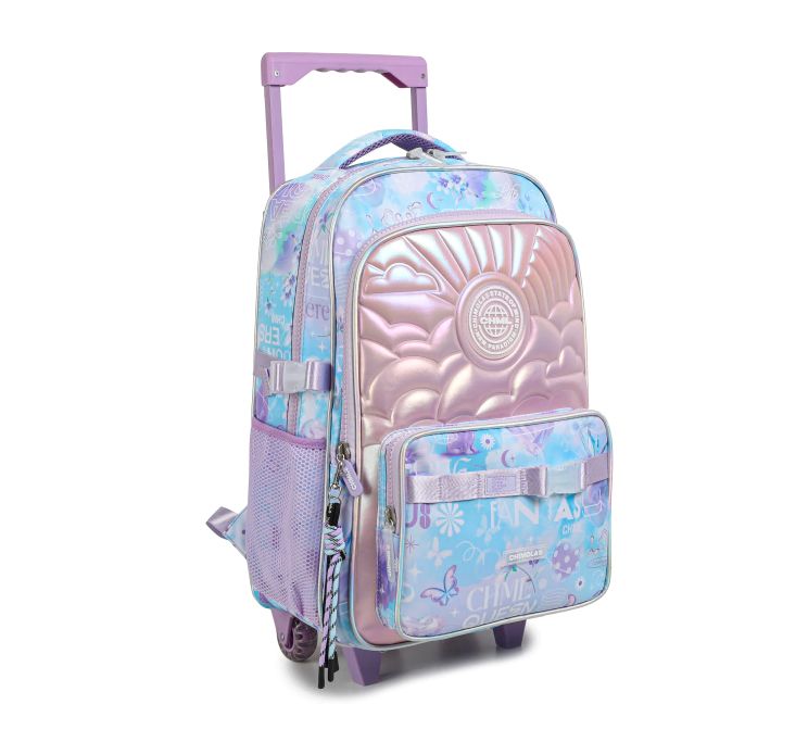Mochila Con Carro Trama Relieve - Future Fantasy - 18 Pulgadas