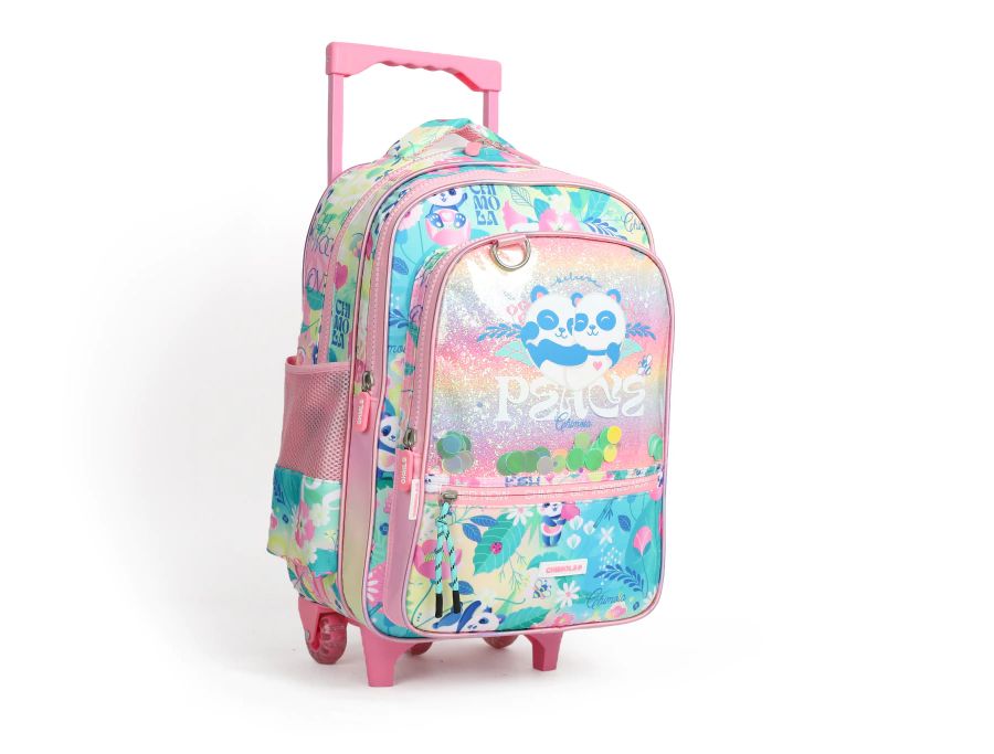 Mochila Carro Trama Cristal - Panda - 17 Pulgadas