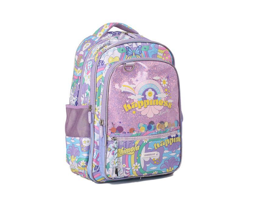 Mochila Espalda Trama Cristal - Love The Planet Light Purple C2 - 17 Pulgadas