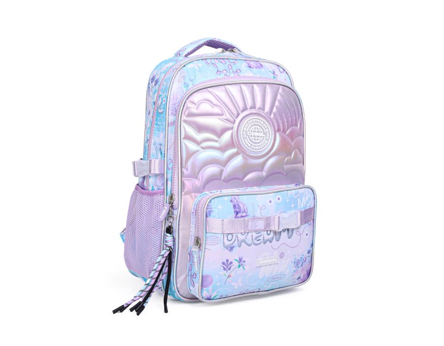 Mochila Espalda Trama Relieve - Future Fantasy - 18 Pulgadas