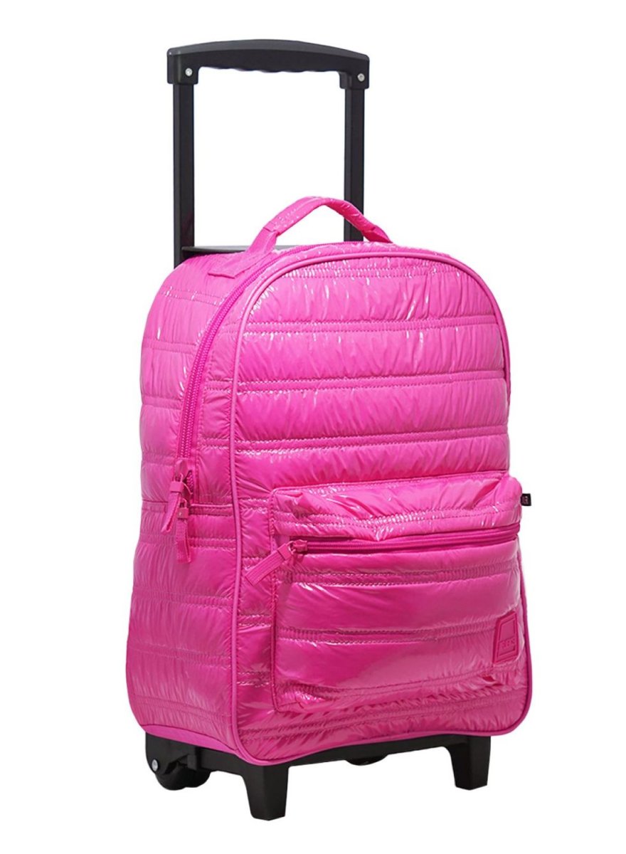 Mochila Con Carro Influencer Puffer Brillante