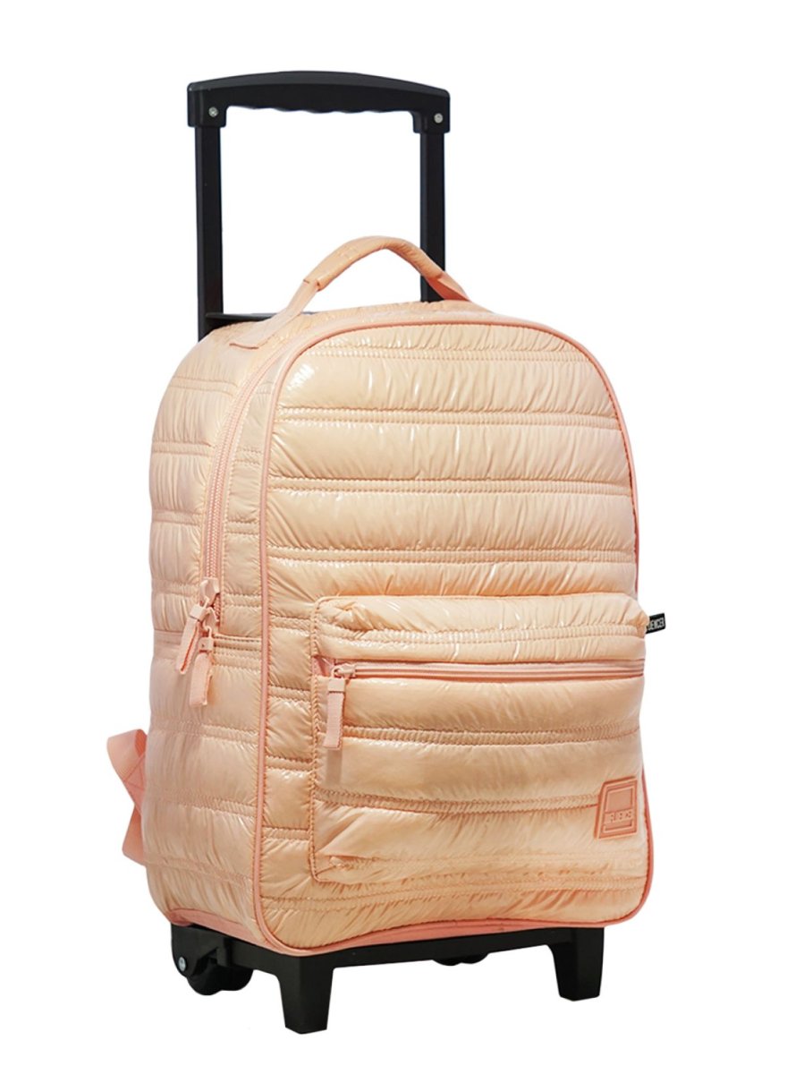 Mochila Con Carro Influencer Puffer Brillante
