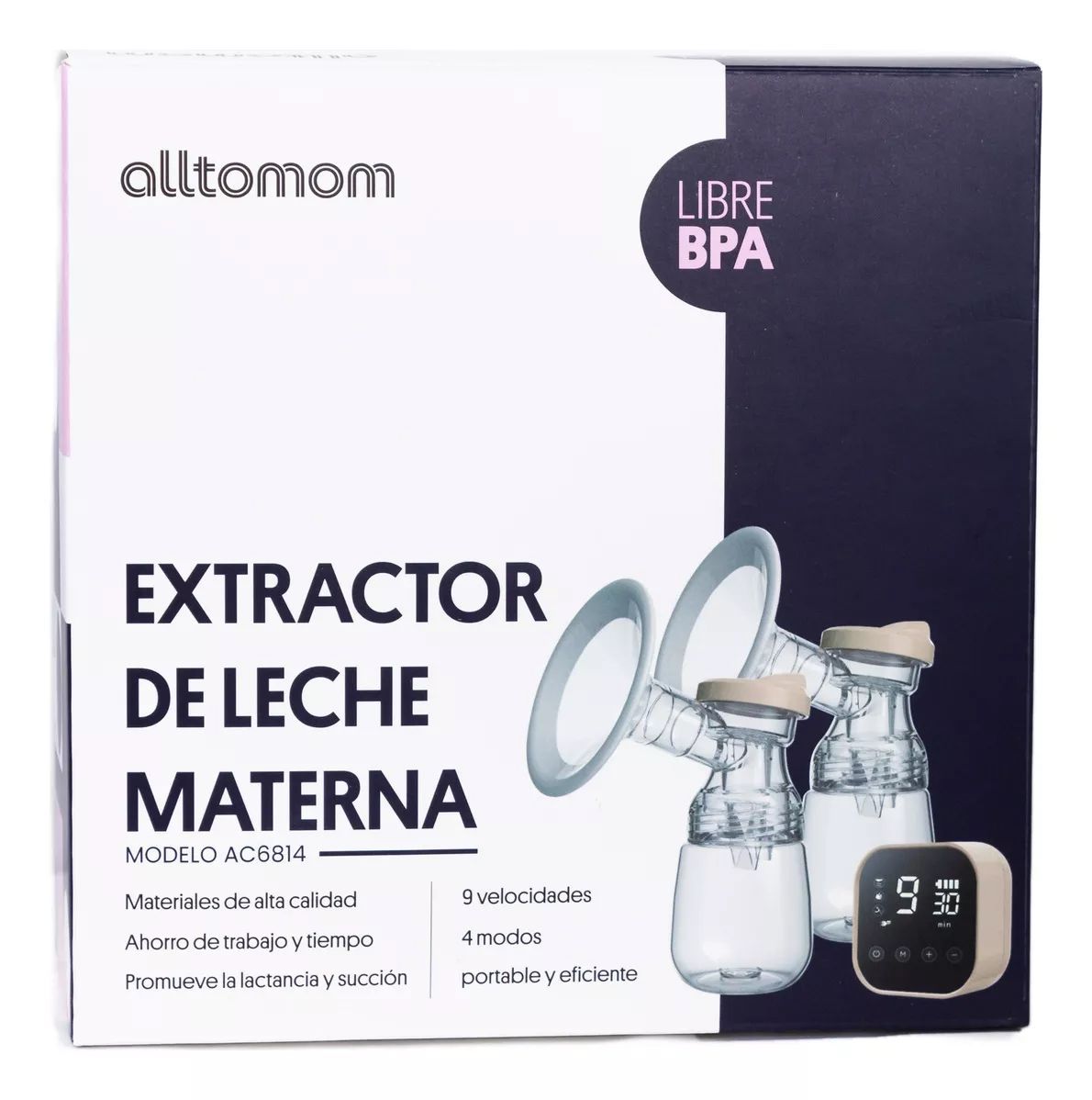 Sacaleche Electrico Led - Extractor De Leche Materna Doble - Monitor Digital