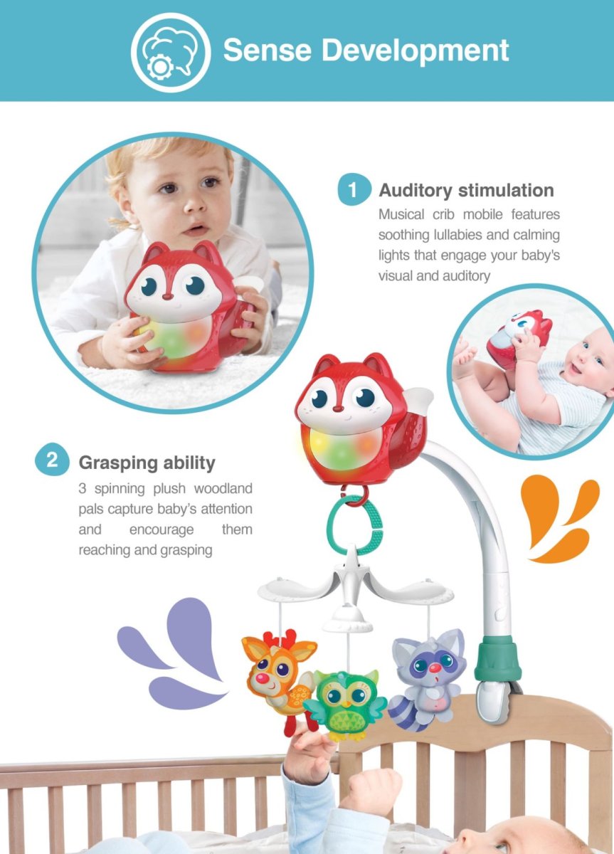 Móvil Musical 3 en 1 Lullaby Dreams para cuna y practicuna bebe