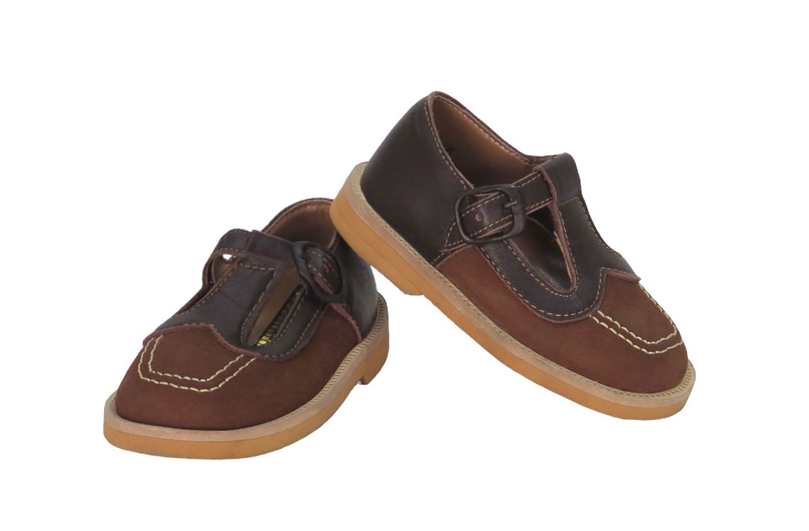 Guillermina  combinada cuero y Gamuza tipo kickers