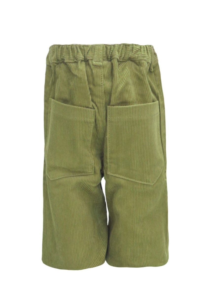 Pantalon de Corderoy con Cintura Elastizado y Broches  Pañalero