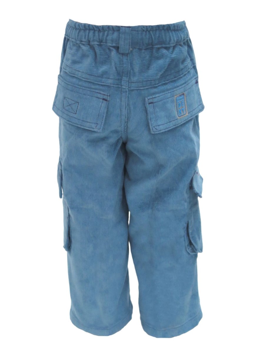 Pantalon de Corderoy con cintura elastizada cargo