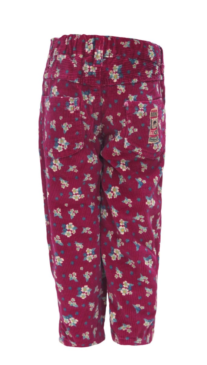 Pantalon de Corderoy con cintura elastizada Estampado