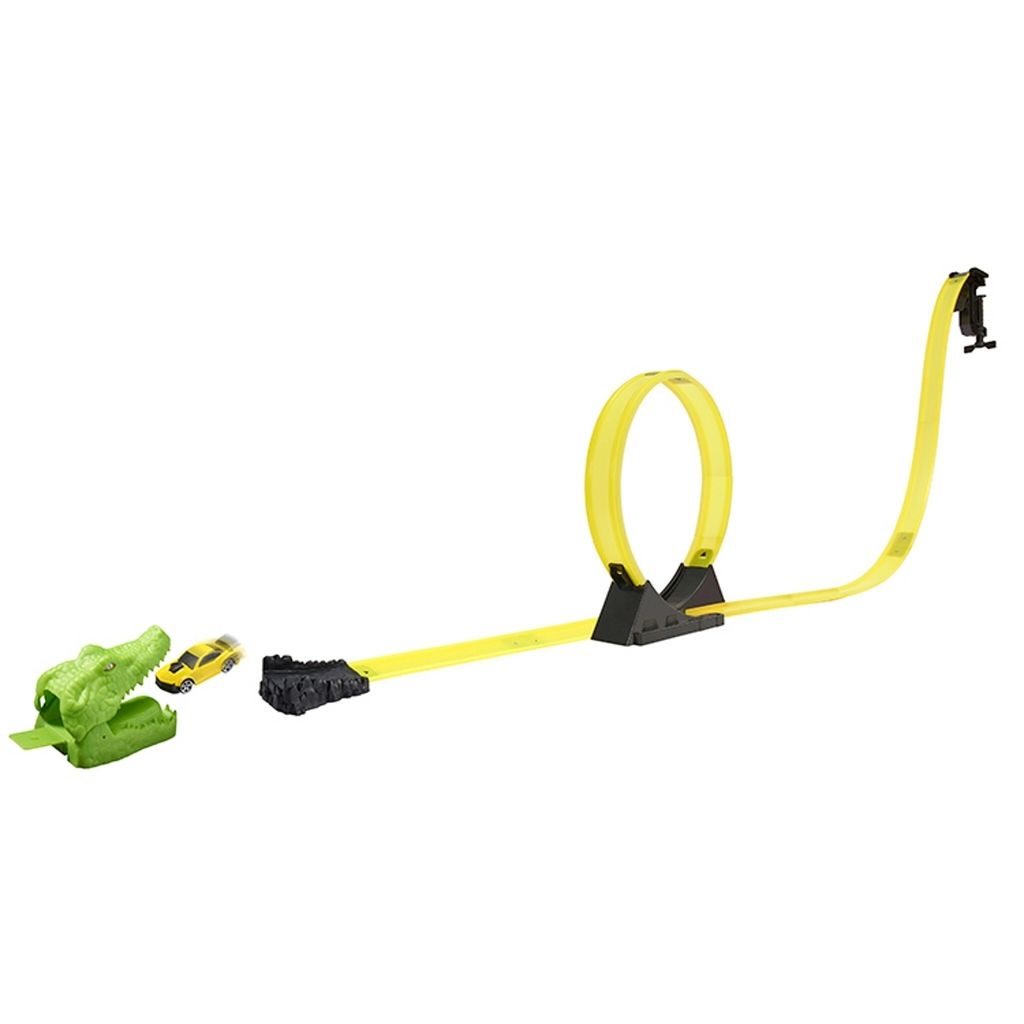 Pista De Autos Teamsterz Turbo City Croc Attack - Incluye 5 Autos