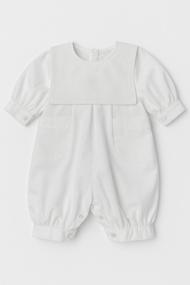 Enteritos Babucha  Batista con bordado en cuello