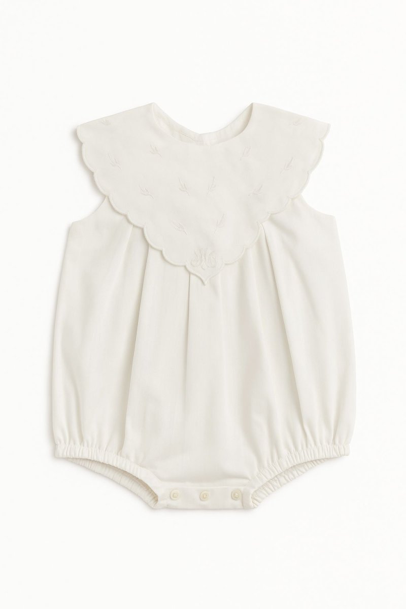 Enteritos Babucha Batista con cuello bordado