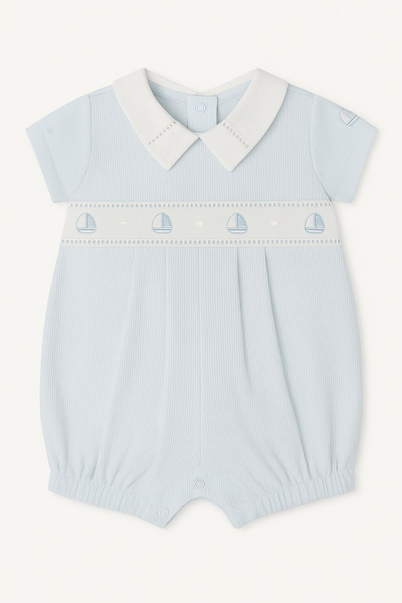 Enteritos Babucha Pique con cuello bordado