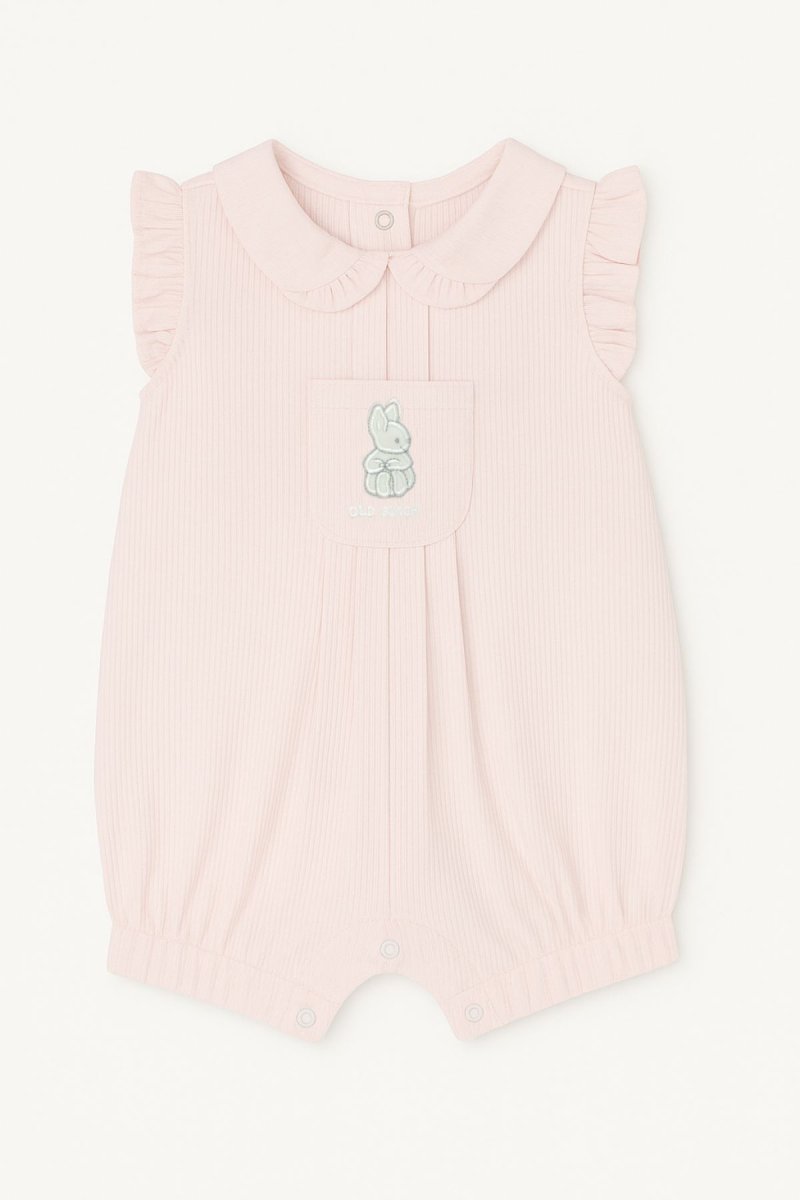 Enteritos Babucha Pique con cuello bordado