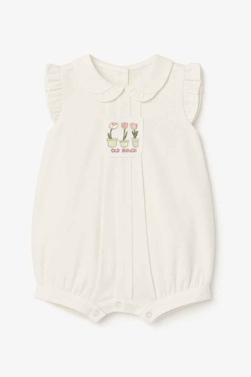 Enteritos Babucha  pique con volados y  bordado