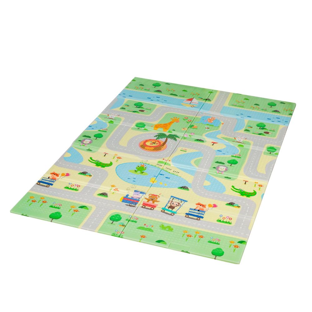 Alfombra Antigolpes Plegable Infantil Reversible 180 Cm X 120 Cm X 0.8 Cm