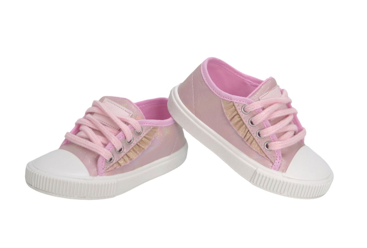 Zapatilla Cordon Tornasolado con voladitos