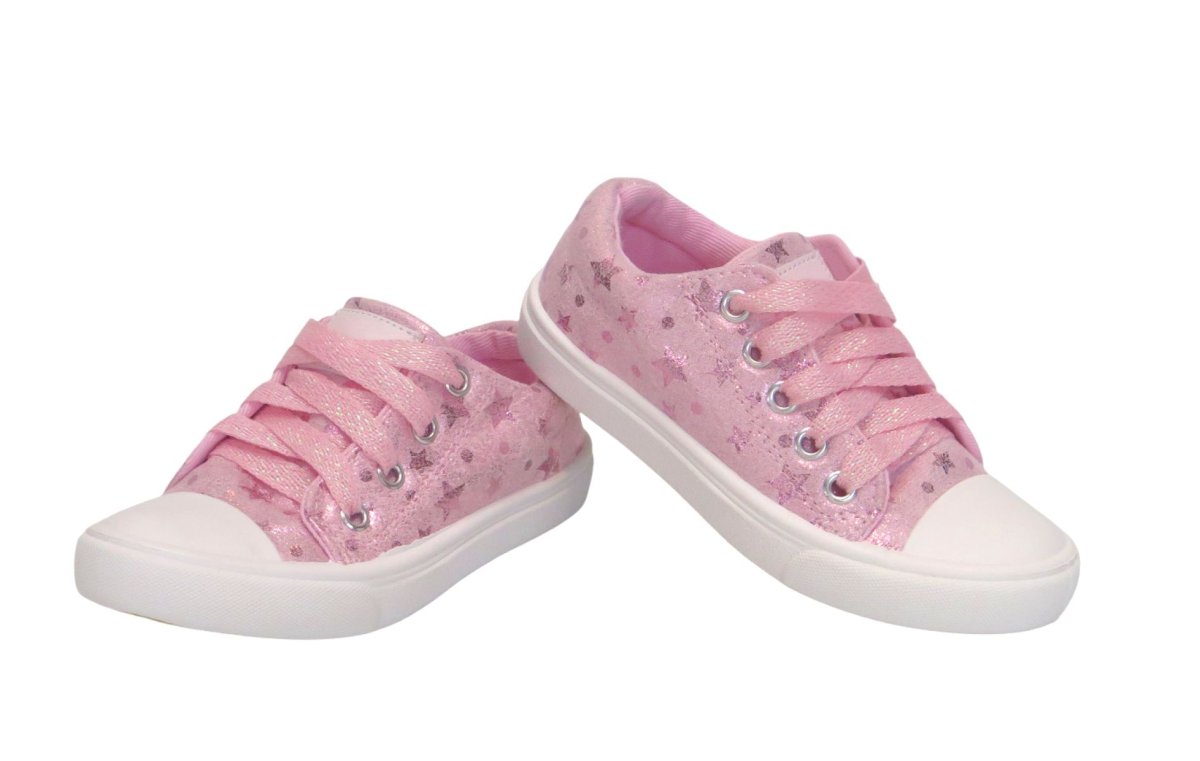 Zapatilla Estampada Con Estrellas y Brillos Cordon