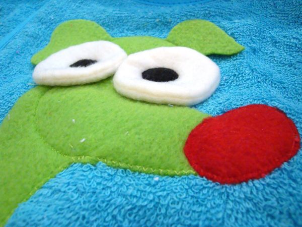 Babero Toalla Cara De Animal GRANDE