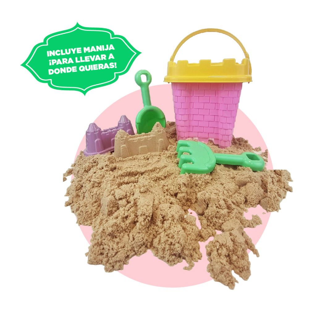 Juegos de Playa Lest Play - Balde Castillo + Palita + Rastrillo + Molde Castillo