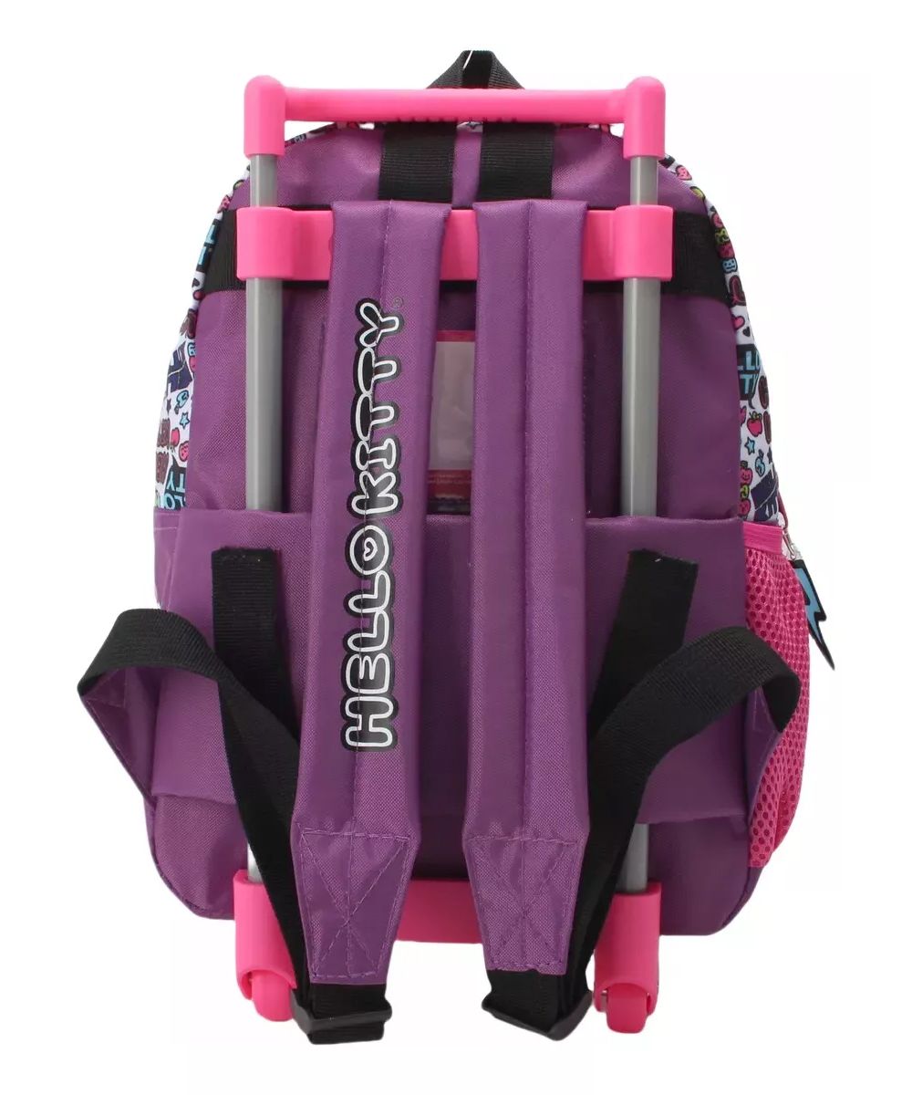 Mochila Con Carro Jardin Hello Kitty - 12 Pulgadas