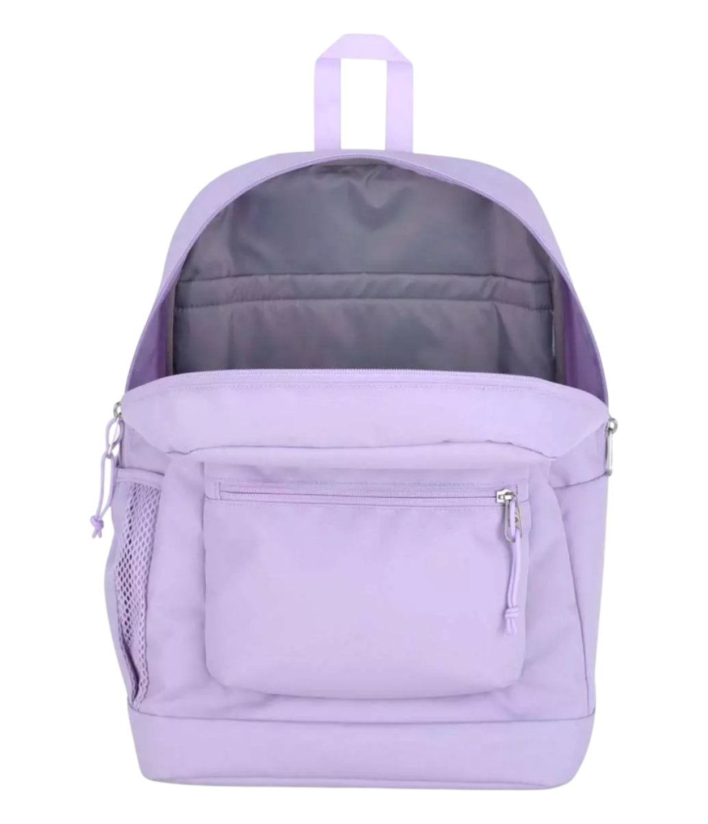 Mochila Espalda Cross Town Plus - 1 Cierre Frontal Y 1 Bolsillo Frontal - Con Bolsillo Para La Botella - Porta Notebook - Pastel Lilac