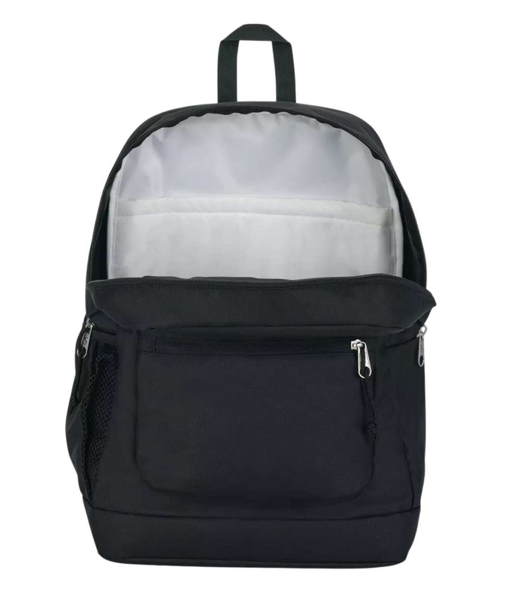 Mochila Espalda Cross Town Plus - 1 Cierre Frontal Y 1 Bolsillo Frontal - Con Bolsillo Para La Botella - Porta Notebook - Black
