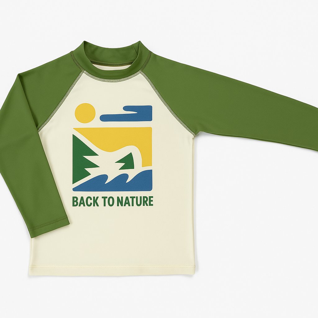 Remera UV Manga Larga Estampada back to nature