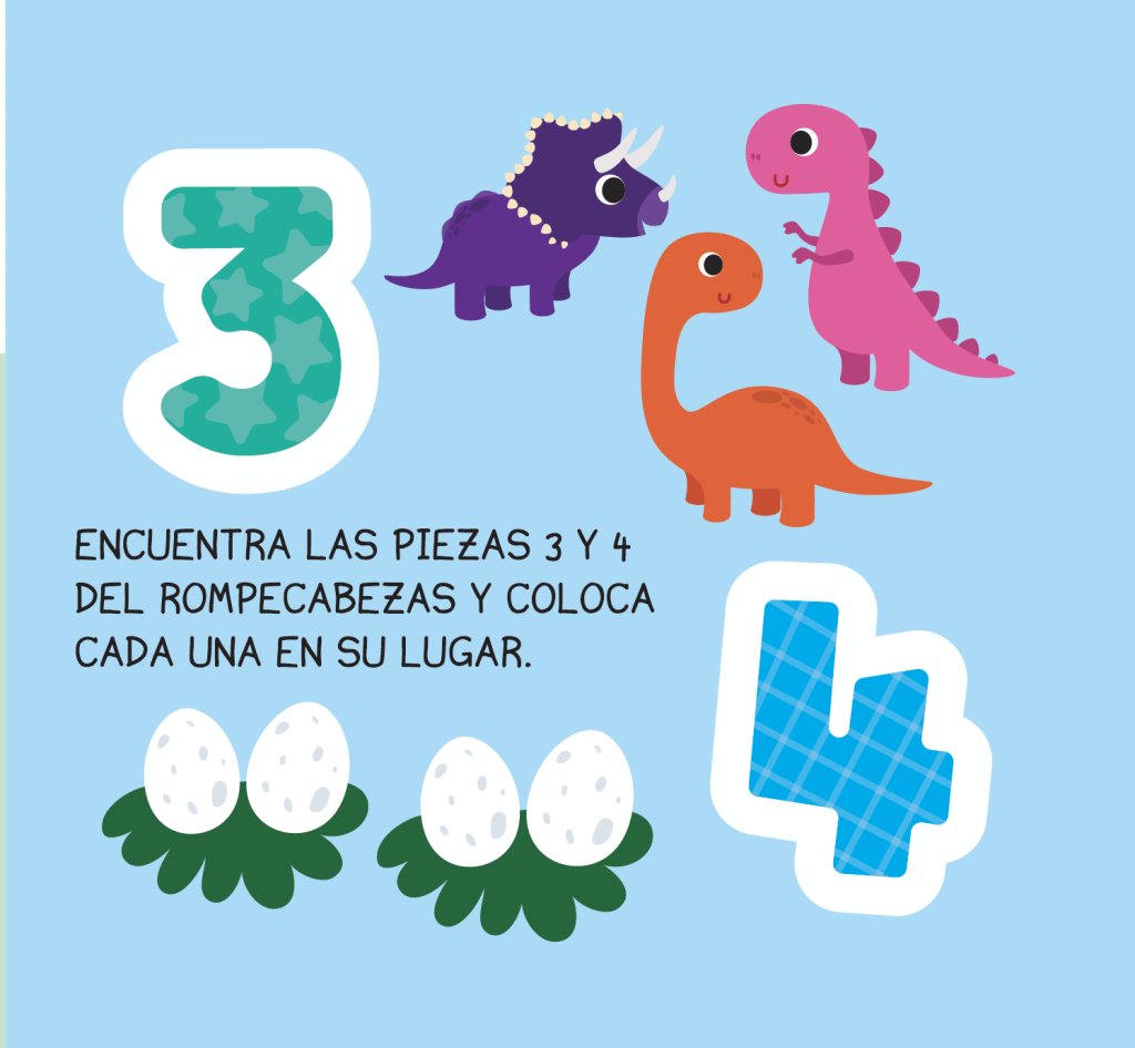 Libro Aprende Sobre Los Numeros - 10 Piezas De Rompecabezas - Tapa Dura