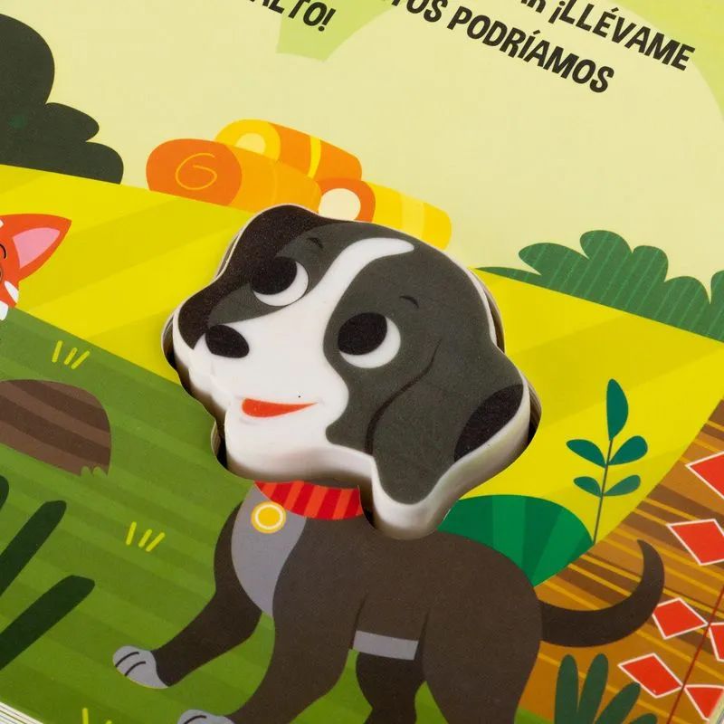 Libro El Perrito Ladra  - Tapa Dura - Imprenta Mayúscula - Con Sonido