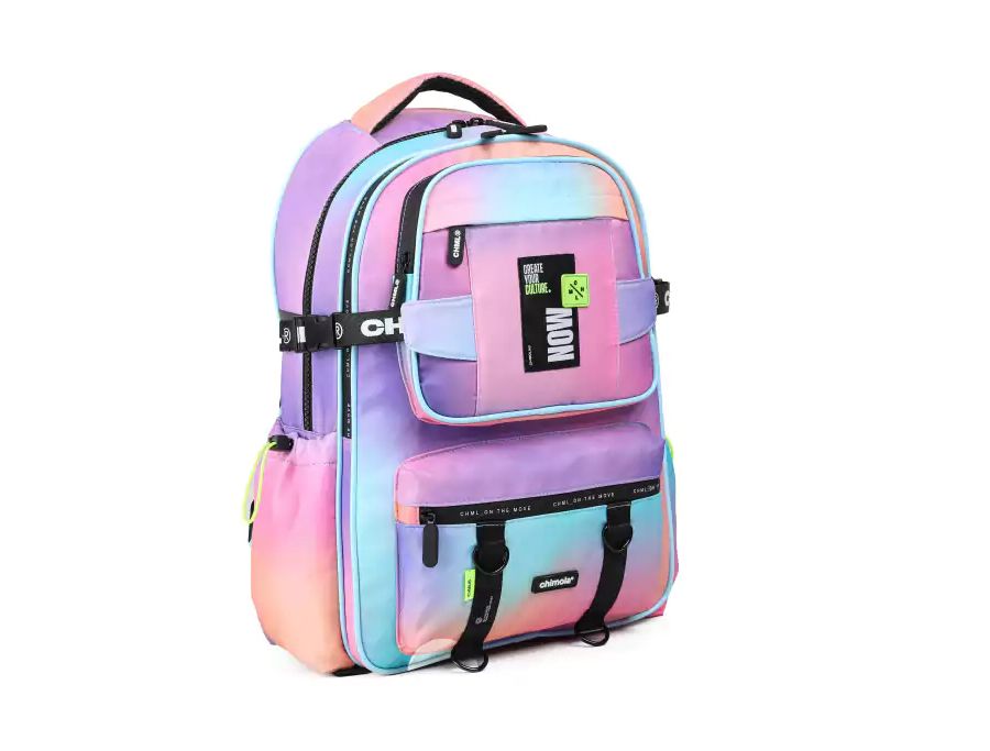 Mochila De Espalda Gradient Rainbow Degrade - 18 Pulgadas
