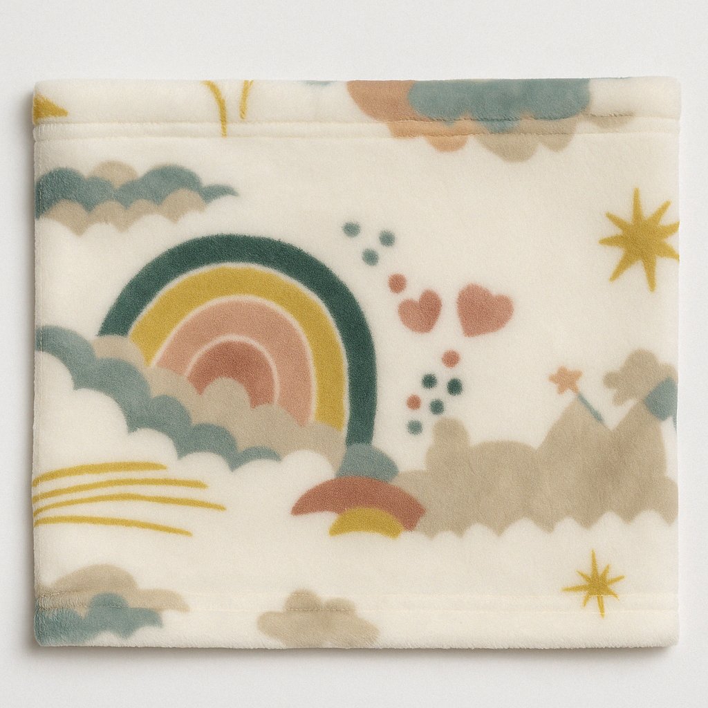 Cuello Piel Estampado Arcoiris