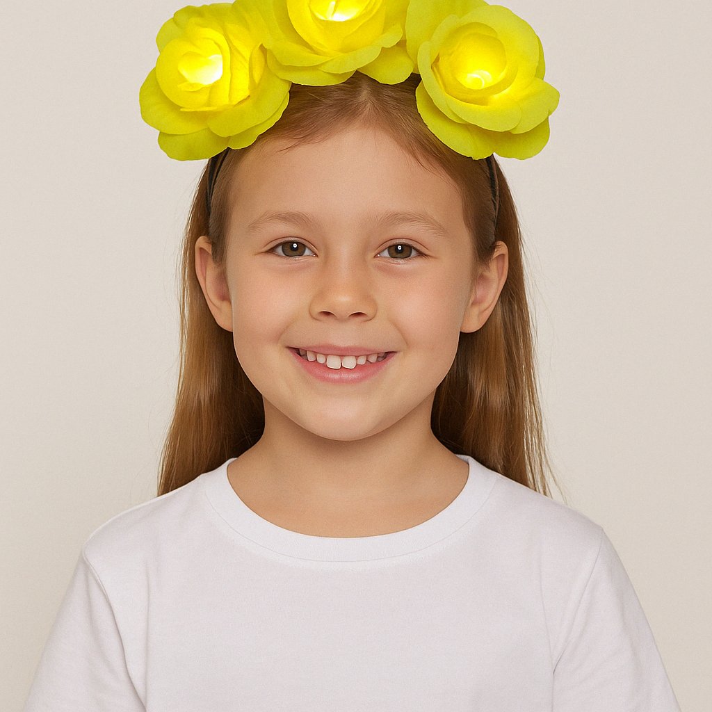 Vincha Floreada con luz