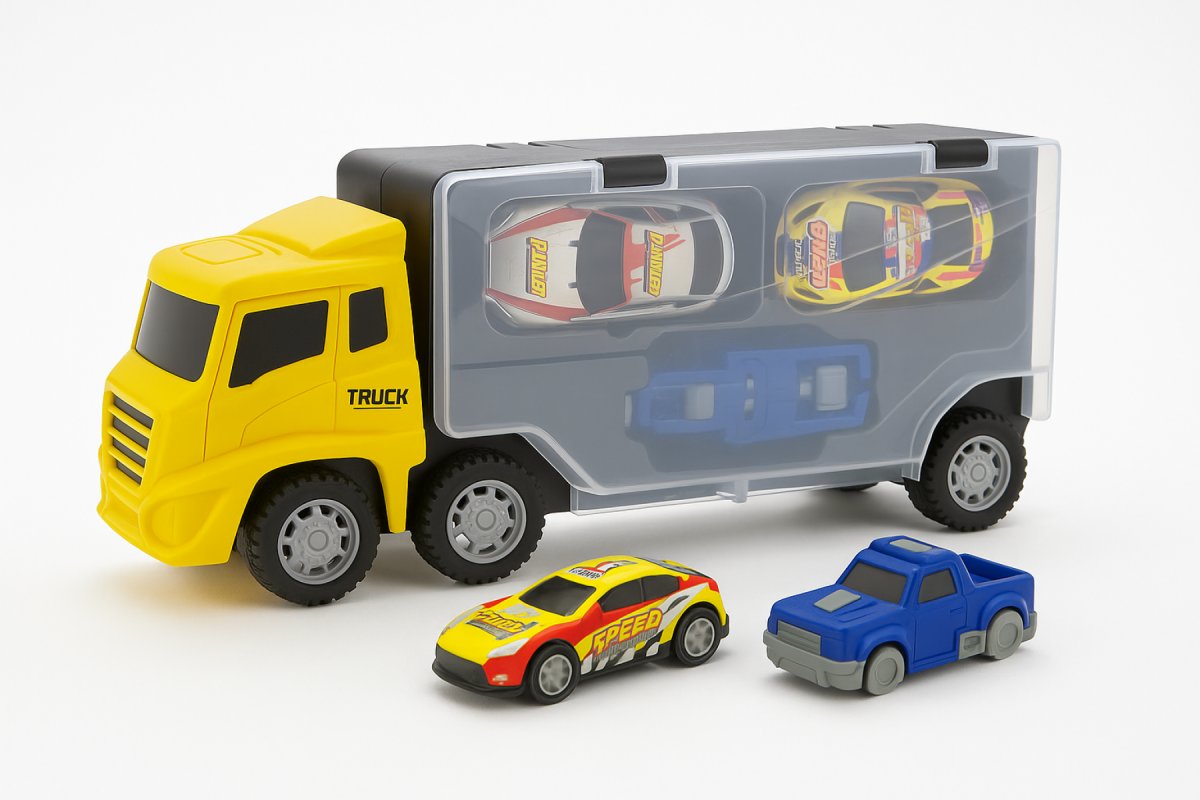 Camion Mosquito - Coasting Truck Storage Model - Incluye 3 Autitos