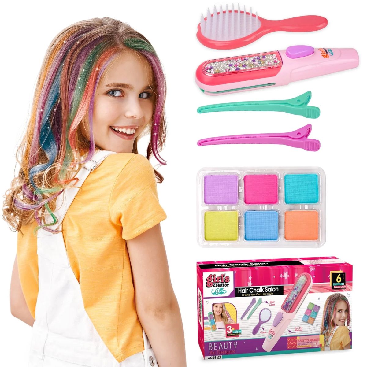 Kit Pinta Pelo - Hair Chalk Salon Girl's Creator