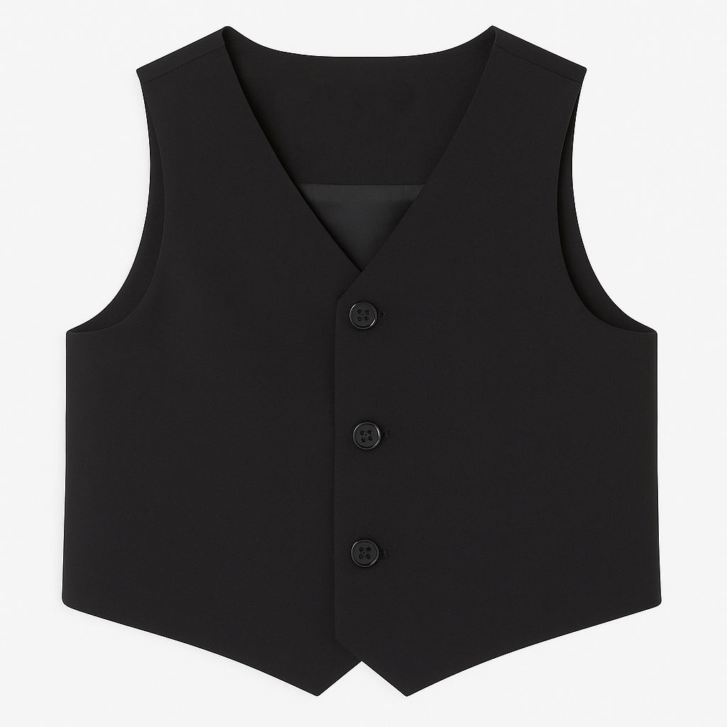 Chaleco de Vestir de Gabardina Liso