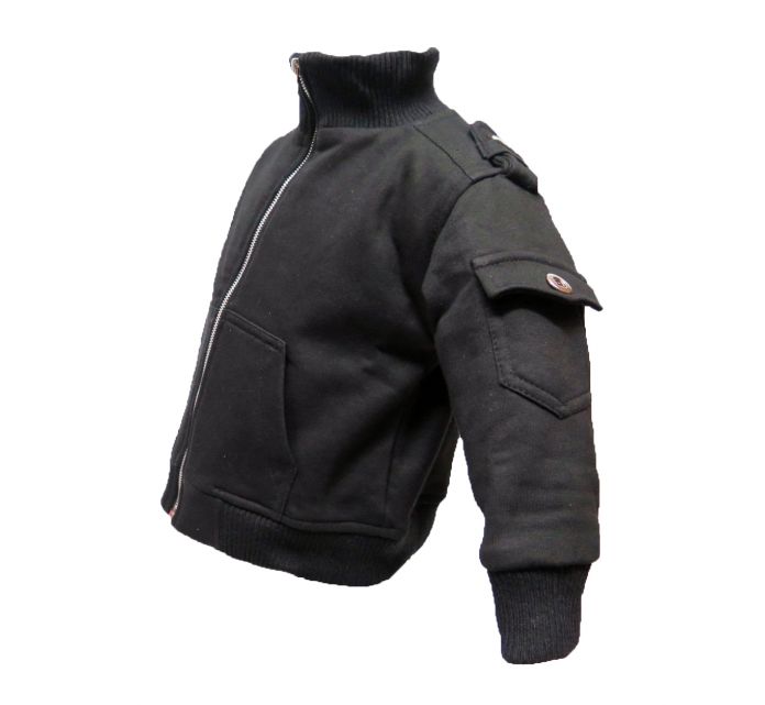 Charly Campera algodon friza negra