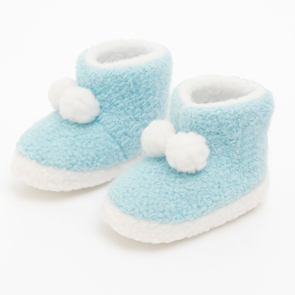 Pantufla Botita con Brillo E Interior De Corderito