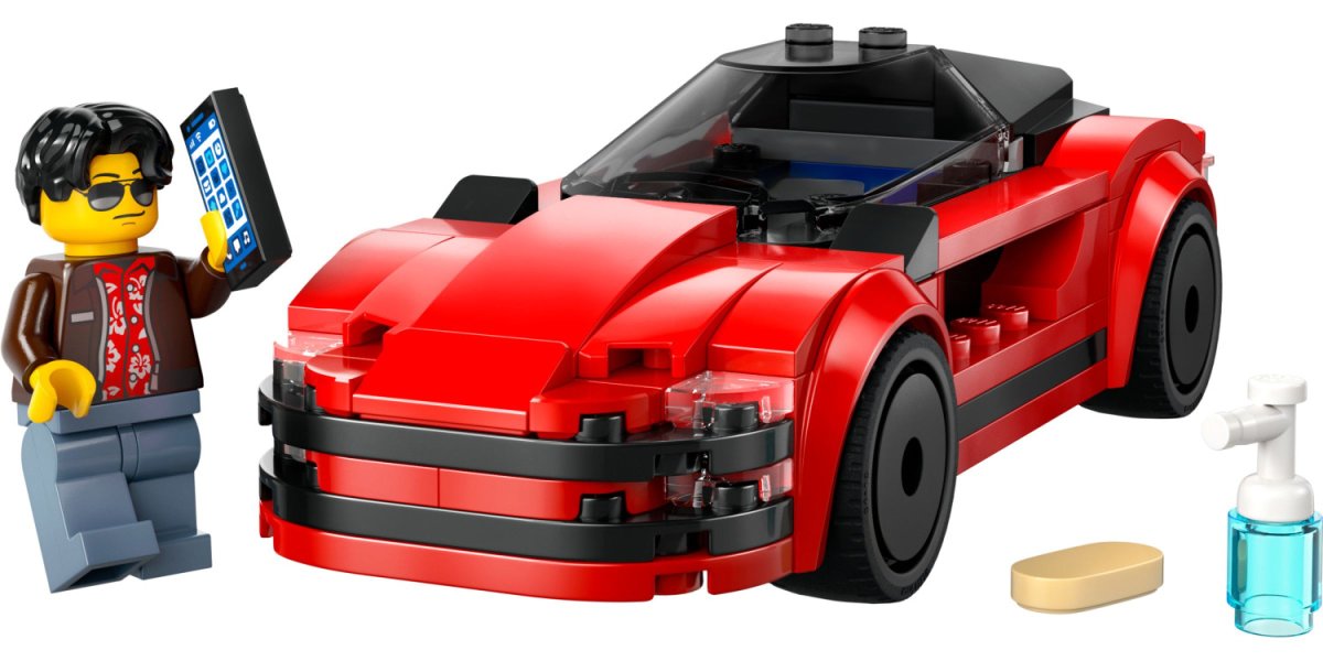 Auto Deportivo Con Conductor - Sports Car - Lego City - 109 Piezas