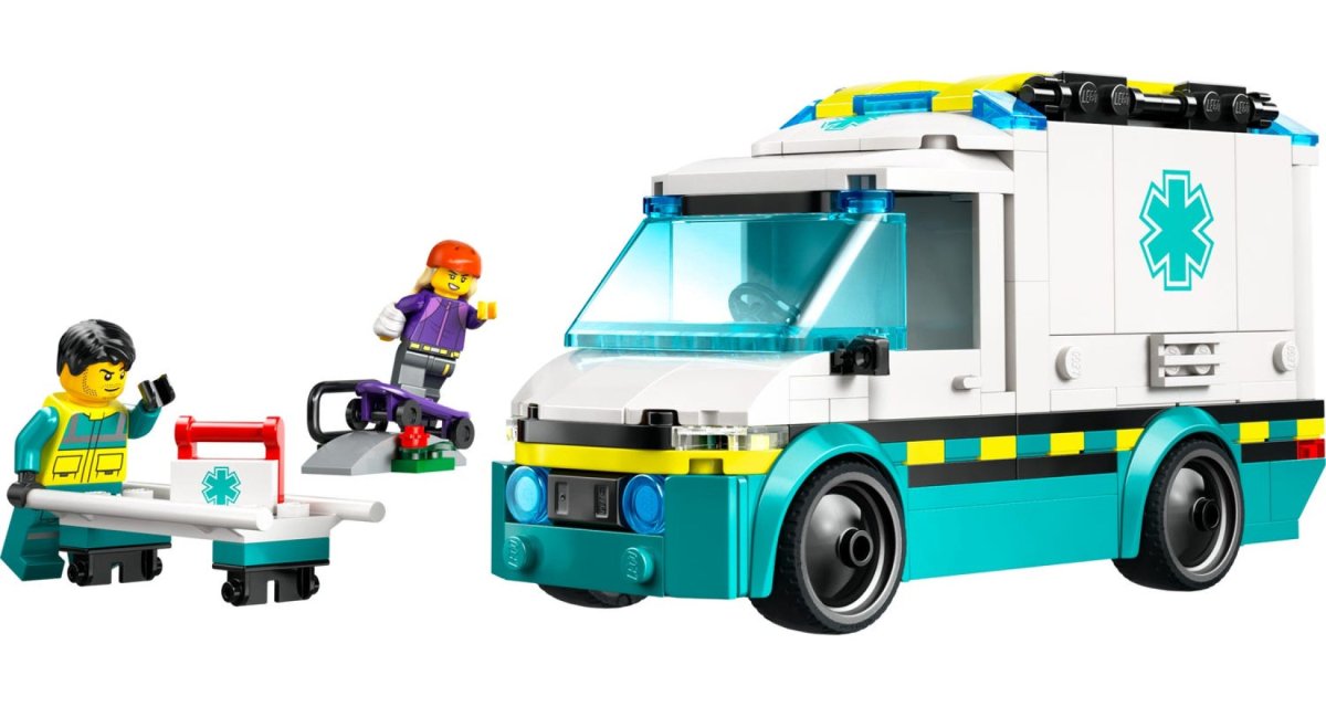 Ambulacia De Emergencias - Emergency Ambulance - Lego City - 184 Piezas