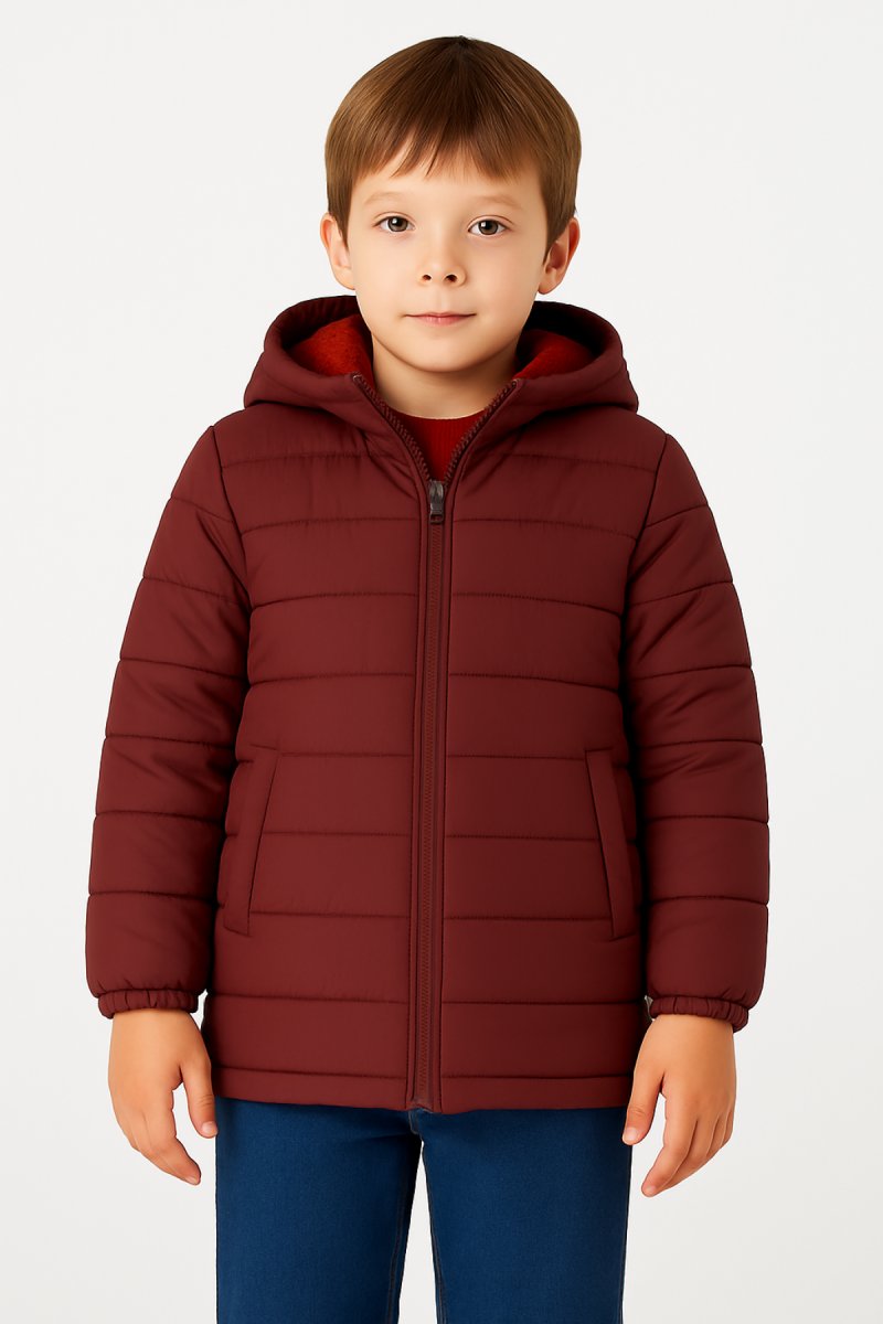 Campera Termica Impermeanble Con Interor de Piel y Capucha Desmontable